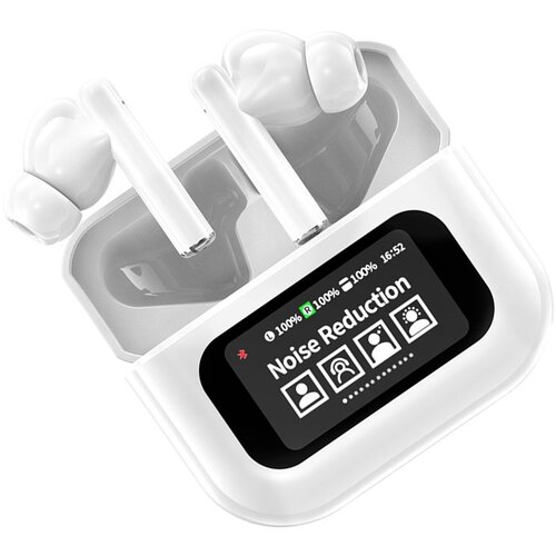 INF Bele Bluetooth slušalke z ANC, LCD zaslonom na dotik in dolgo življenjsko dobo baterije, (5000090750) Cene