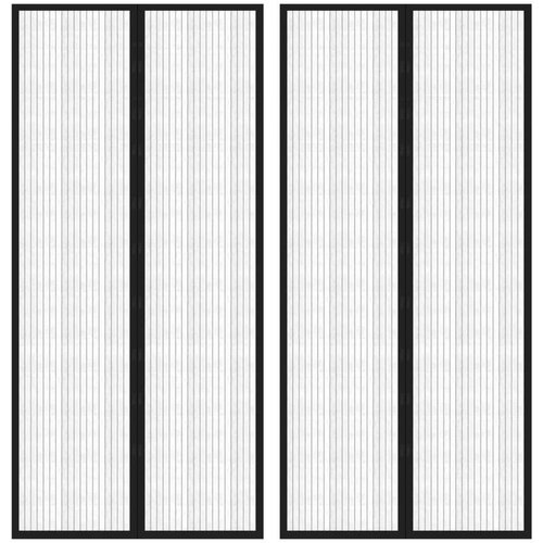  Zavesa proti mrčesu 2 kosa z magnetnimi bloki črna 220x110 cm, (21050350) Cene