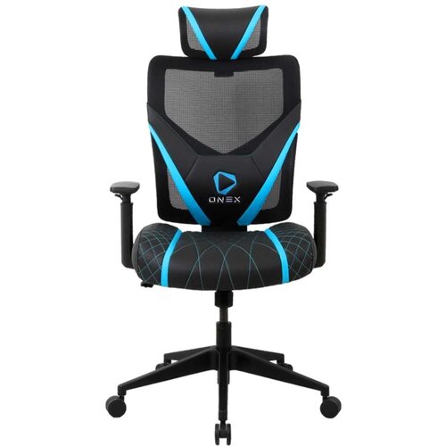  onex GE300 breathable ergonomic gaming office chair black/blue gejmerska stolica Slike