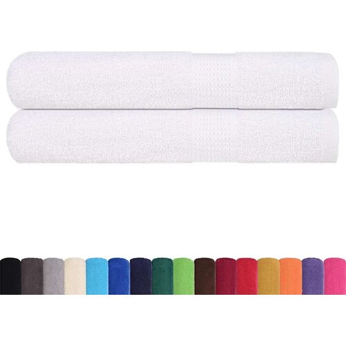 VidaXL Ručnici za saunu 2 kom bijeli 80x200 cm 360 gsm 100 % pamuk Slike
