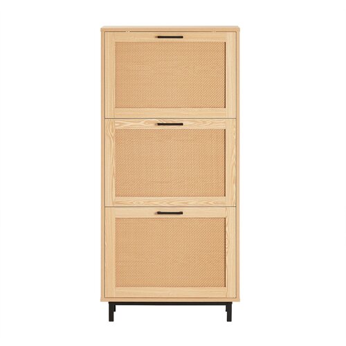 SoBuy Vhodni regal za čevlje s 3 vrati in 6 policami Natural, (21338229) Slike