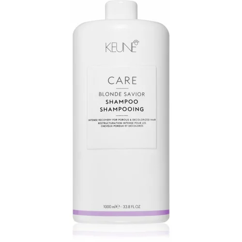 KEUNE Care Blonde Savior Shampoo šampon za kosu za izbijeljenu, obojenu i kemijski tretiranu kosu 1000 ml