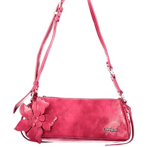 Desigual ženska mala crossbody torbica s cvijetom crvena Slike