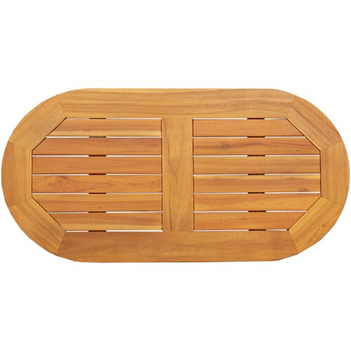 VidaXL Miza 80x40x2,2 cm Ovalna trdna akacijeva Slike