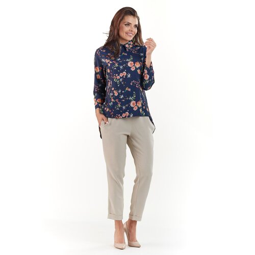Awama Woman&amp;#039;s Blouse A213 Navy Blue Slike