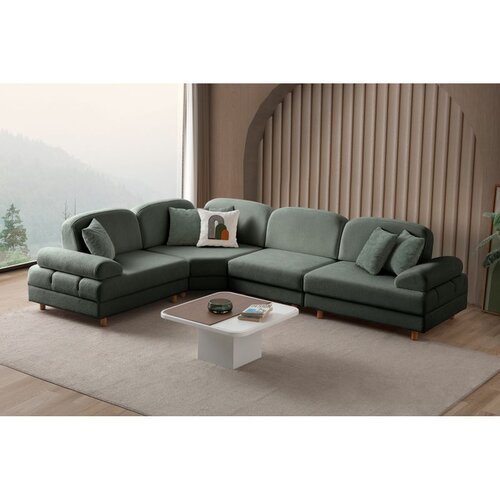 Atelier Del Sofa Aries Modular M ugaona garnitura na razvlačenje 315 &amp;times; 230 cm, zelena Slike