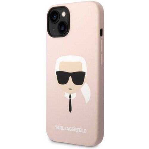 Karl Lagerfeld maska karl lagerfeld liquid silicone karl head za iphone 14 pink Slike