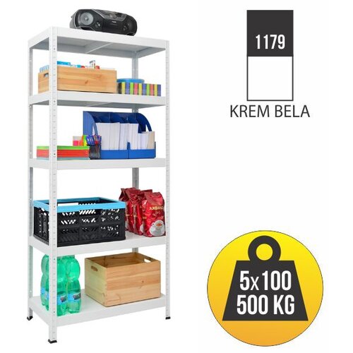 SmartStorage Metalna polica Drumy 180x100x40 5x100kg Cene
