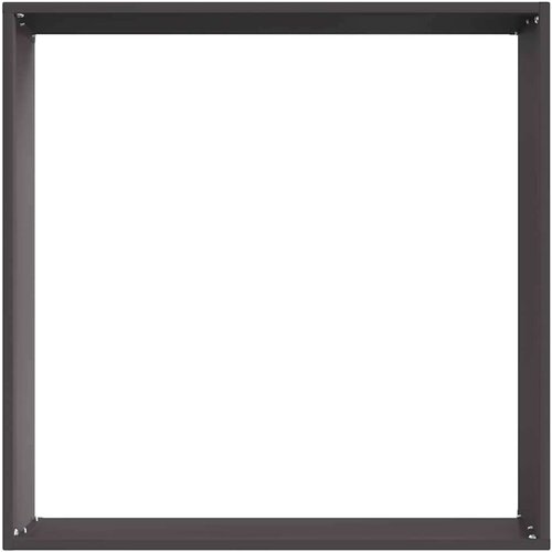 VidaXL Ograda oko Travnjaka Crna 50 x 50 x 13 cm Čelik Slike
