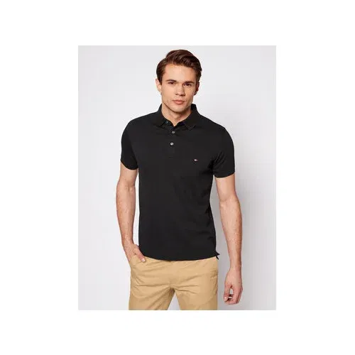 Tommy Hilfiger Polo majica 1985 MW0MW17771 Črna Slim Fit