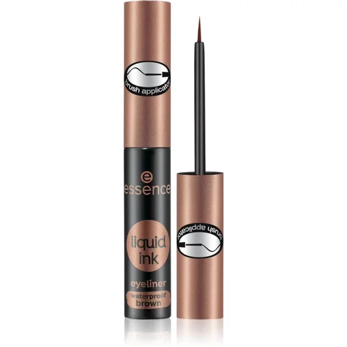 Essence Liquid Link vodootporni eyelineri nijansa 02 Ash Brown 3 ml