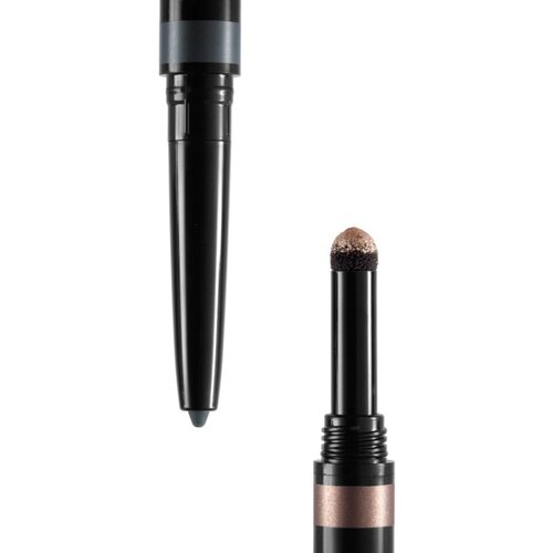 Buxom FLIP SIDE DUAL-ENDED EYELINER &amp;amp; SHADOW kremasto senčilo in črtalo za oči v svinčniku odtenek Totally Taupe 0.78 g Slike