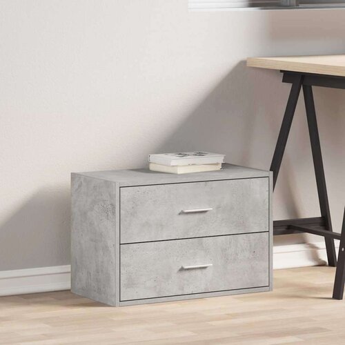 VidaXL Ormarić s 2 ladice boja hrast 60x31x40 cm konstruirano drvo Slike