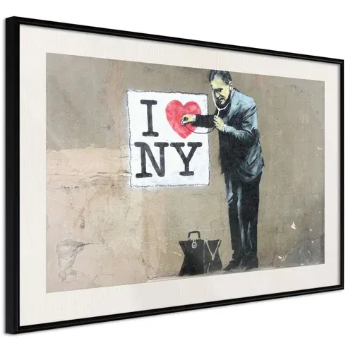  Poster - Banksy: I Heart NY 60x40
