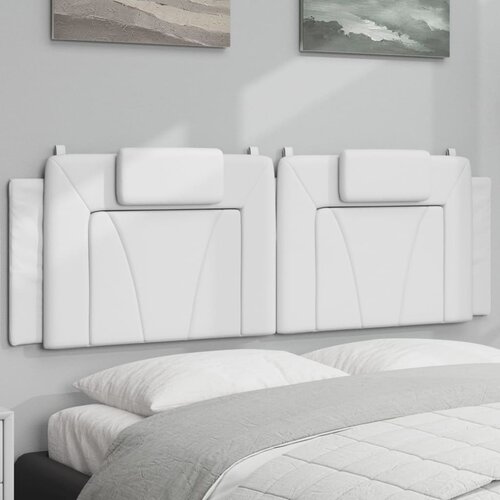 The Living Store Vzglavna stranica bela 160 cm umetno usnje - Vzglavna Stranica, (21659127) Cene