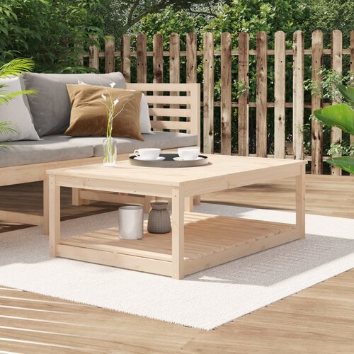 vidaXL Vrtna miza 121x82,5x45 cm trdna borovina Cene