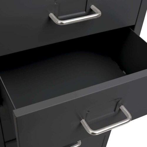 VidaXL mobilni ormarić za spise antracit 28 x 41 x 109 cm metalni Slike