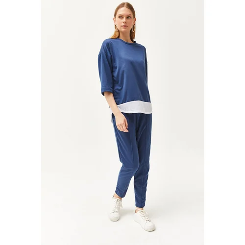 Olalook Women's Indigo Top and Bottom Set