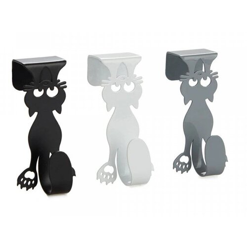 Balvi Gifts Kovinski viseči obe&amp;scaron;alniki v kompletu 3 ks Curious Cats &amp;ndash; Slike