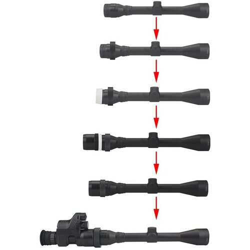 ThermVisia Univerzalna vtičnica (adapter) za PARD NV007, NV007A in NV007V (od 36 do 47 mm) Slike