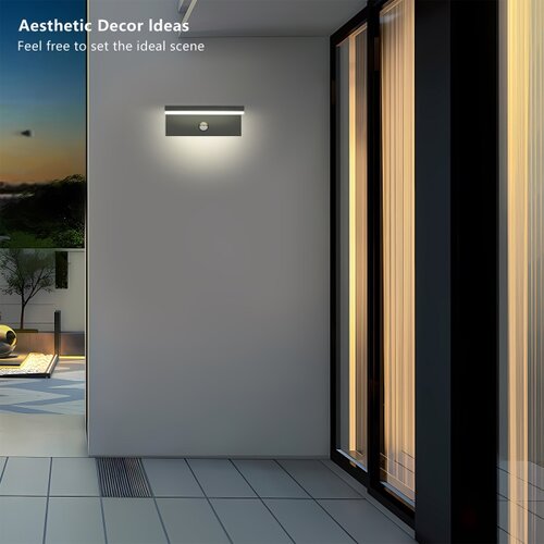  Brilagi-LED Spoljno zidno svetlo sa senzorom TESSI LED/10W/230V antracit IP54 Slike