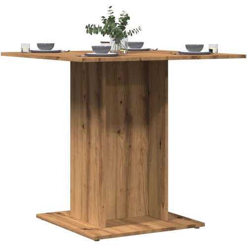 vidaXL Blagovaonski stol Artisan hrast 80x80x75 cm izrađeno drvo Cijene