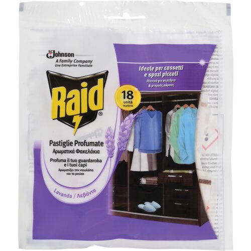 Raid mirisne vrećice protiv moljaca lavanda 18kom Cene