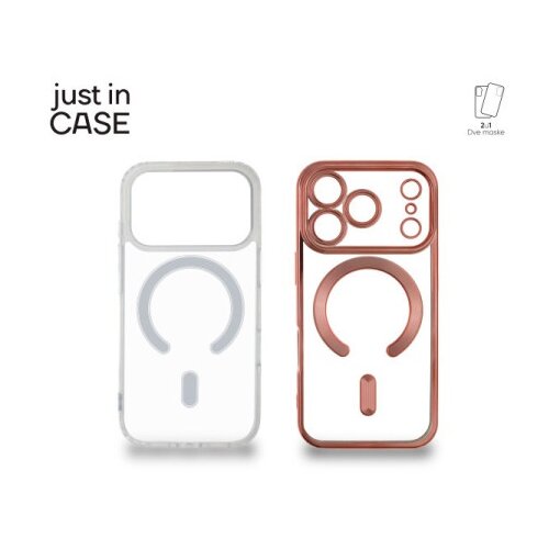 Just In Case 2u1 Extra case MAG MIX paket maski za telefon za iPhone 17 Pro PINK ( MAG123PK ) Slike