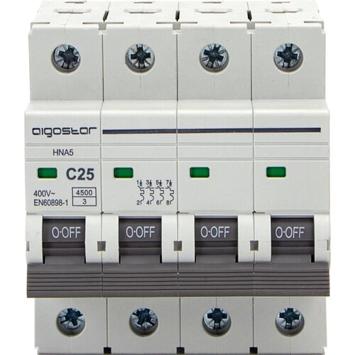 Aigostar Automatski osigurač 4-fazni 4P-25A-C 400V Cene