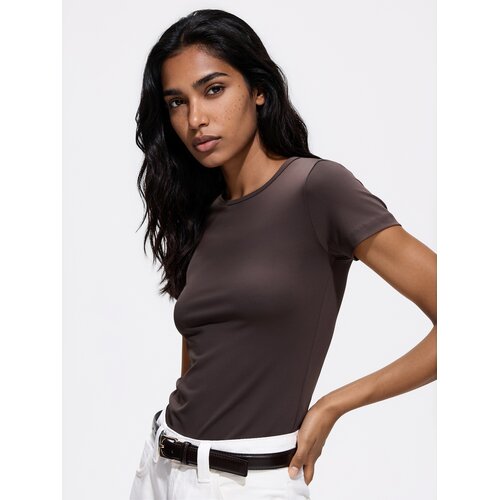 Reserved Majica slim fit - smeđi Slike