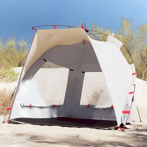vidaXL Šator za plažu za 2 osobe vodootporni sivi Cijene