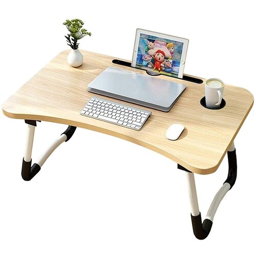  Prijenosni sklopivi univerzalni drveni stol za laptop 60cm Slike