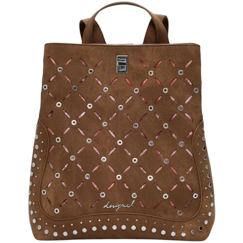 Desigual Nahrbtniki BACK_YANKEE METAL PATCH S 25WAKP31 Bež Cene
