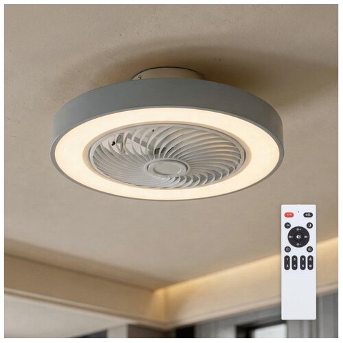  Brilagi - LED prigu&scaron;iva svetiljka sa ventilatorom LED/38W/230V prečnik 50 cm siva + daljinski upravljač Cene