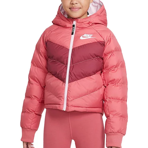 Nike NSW SYNFL HD JKT G Jakna za djevojčice, ružičasta, veličina
