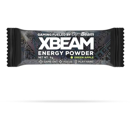 GymBeam XBEAM Energy Powder uzorak – XBEAM 9 g zelena jabuka Slike