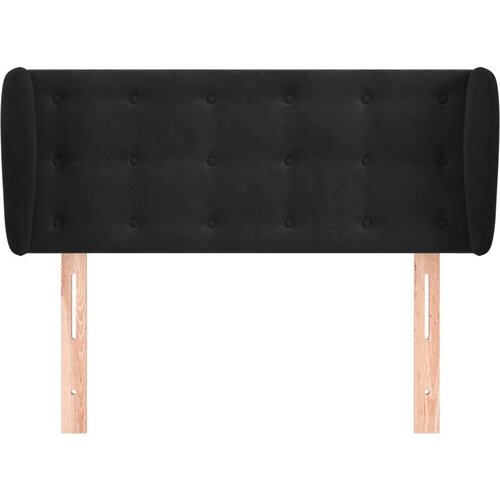  Uzglavlje s u&amp;scaron;ima crno 103x23x78/88 cm bar&amp;scaron;unasto Slike