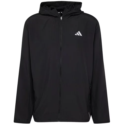 Adidas Sportska jakna 'Run it' crna / bijela