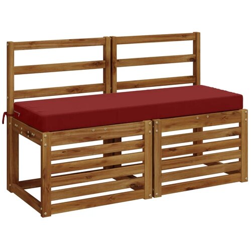  Jastučić za klupu SOEST 100% poliester Vinska crvena - boja crnog vina 110 x 40 x 8 cm Poliester Slike