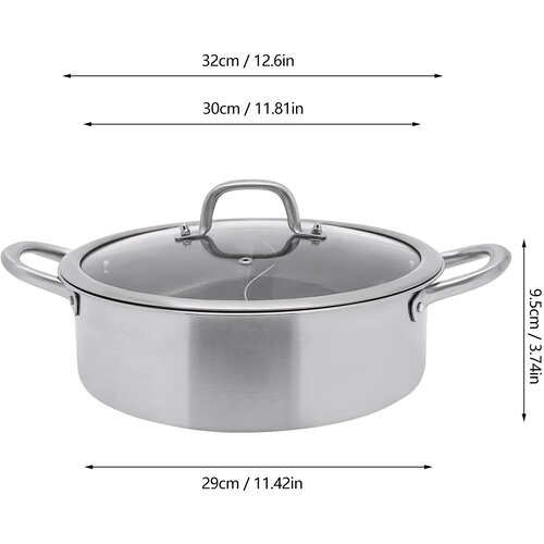 SupplySwap Hot Pot, nerjaveče jeklo, ekolo&amp;scaron;ka zasnova, 32cm z žlicami, (5000219891) Slike