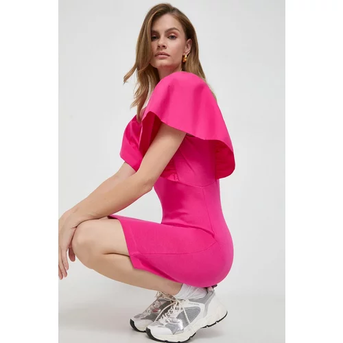 Karl Lagerfeld Haljina boja: ružičasta, mini, uska