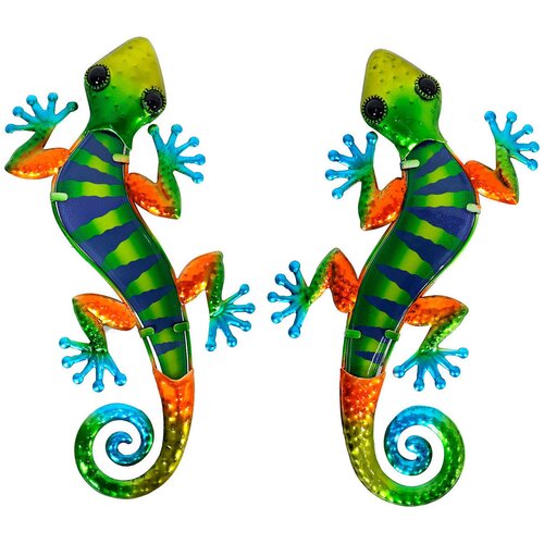 Signes Grimalt Kipci in figurice Lizard Adorno 2 Enoti Zelena Cene