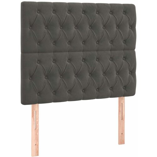 Box spring krevet s madracem tamnosivi 90x190 cm bar&amp;scaron;unasti Slike