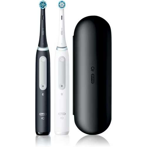 Oral-b iO4 DUO električna četkica za zube s putnom torbicom Black & White