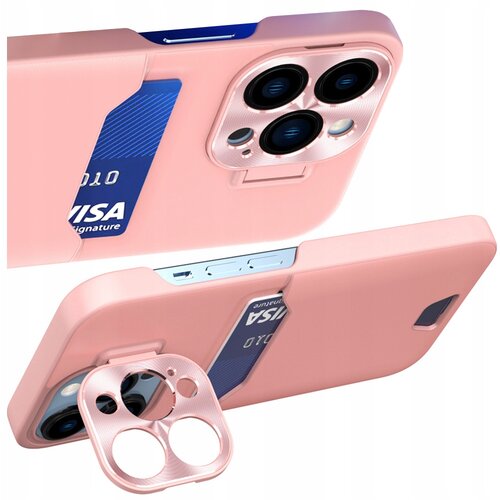 HURTEL USNJENA STOJEČA OVITEK ZA IPHONE 14 PLUS ROZA, (21896318) Cene