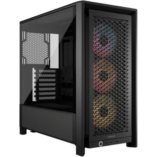 Corsair FRAME 4000D RS ARGB3xRS120 ARGB fans, 360mm rad170mm cooler, 430mm GPU, ATX, Black Cijene