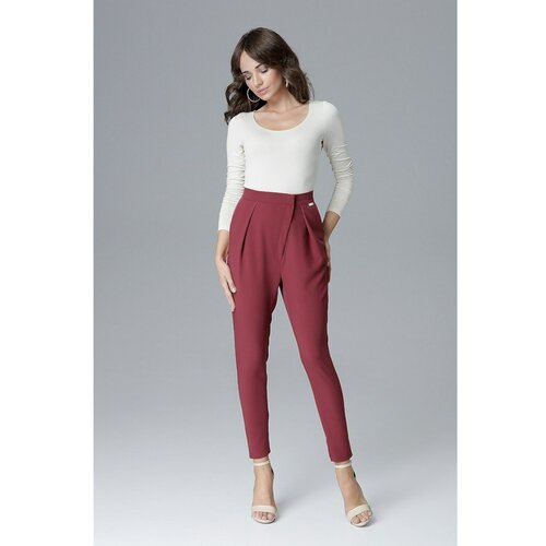 Lenitif Ženske hlače L018 Duboko sive boje crveno crveno Cene