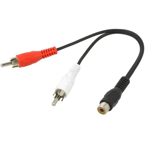 Goobay 50008 RCA Y-adapter 2 mu&scaron;ka na 1 ženski 0,2m Cene