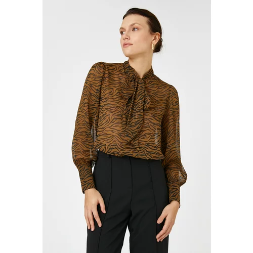 Koton Blouse - Brown - Relaxed fit