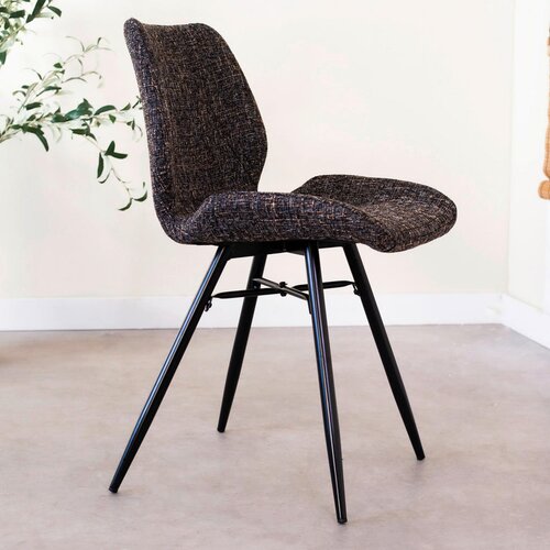 MID.YOU SET STOLOV, tekstil črna Slike